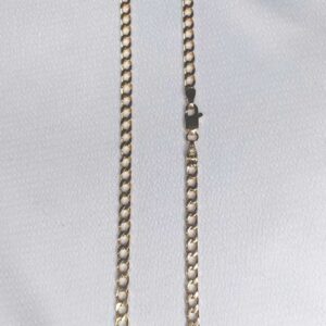 Cadena tipo cubano G-CUBG en oro amarillo 18k de 61 cm