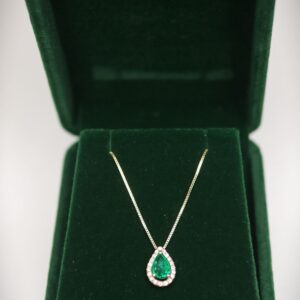 Collar Lagrima Diamantes